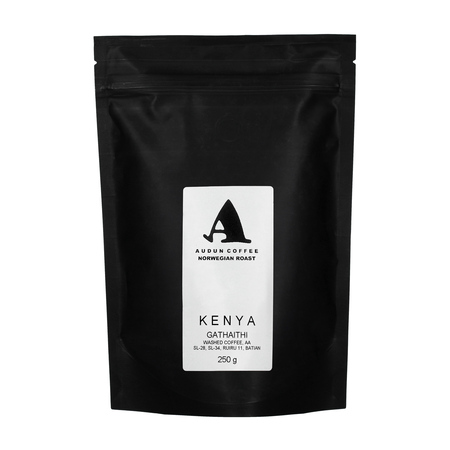 Audun Coffee - kawa ziarnista Kenia Gathaithi AA Washed Filter 250 g