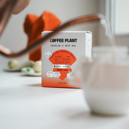 COFFEE PLANT - kawa w saszetlach Kenia Tegu Drip Bag - 10 saszetek 11 g - obrazek 4