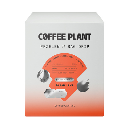 COFFEE PLANT - kawa w saszetlach Kenia Tegu Drip Bag - 10 saszetek 11 g