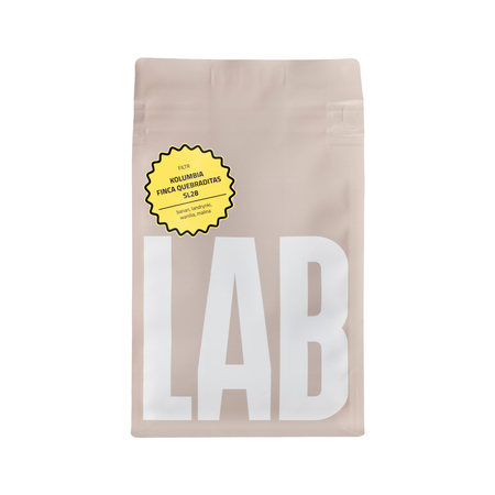 COFFEELAB - kawa ziarnista Kolumbia Finca Quebraditas SL28 Double Fermented Natural Filter 200 g