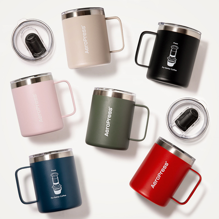 AeroPress - Travel Coffee Mug - Kubek termiczny czerwony 350ml - obrazek 2
