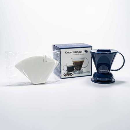 Clever Dripper - Zaparzacz L 500ml granatowy + 100 filtrów - obrazek 3