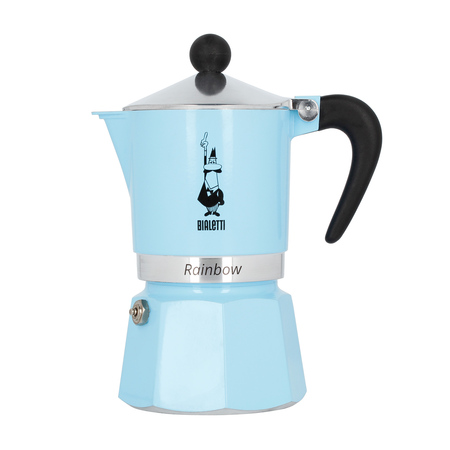 Bialetti kawiarka Rainbow 3tz błękitna