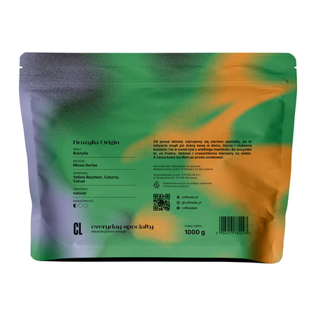 COFFEELAB - kawa ziarnista Brazylia Santos Espresso 1 kg - obrazek 2