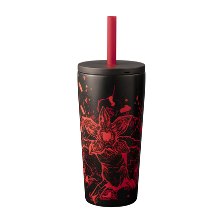 Bialetti - kubek termiczny ze słomką Stranger Things 600ml - świecący w ciemności
