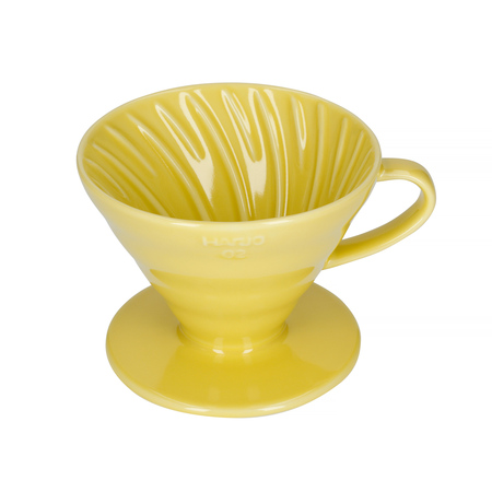 Hario ceramiczny Drip V60-02 Żółty - obrazek 2
