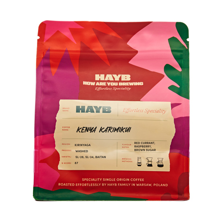 HAYB - kawa ziarnista Kenia Karimikui Washed Filter 250 g