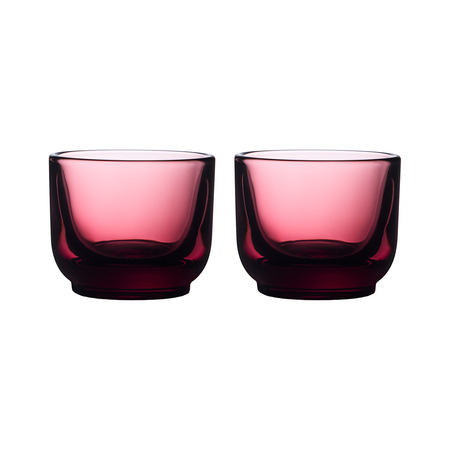 Fellow - zestaw dwóch szklanek Pirch Espresso 100 ml - Czerwony