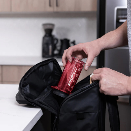 AeroPress Clear Red - Zaparzacz do kawy czerwony - obrazek 3