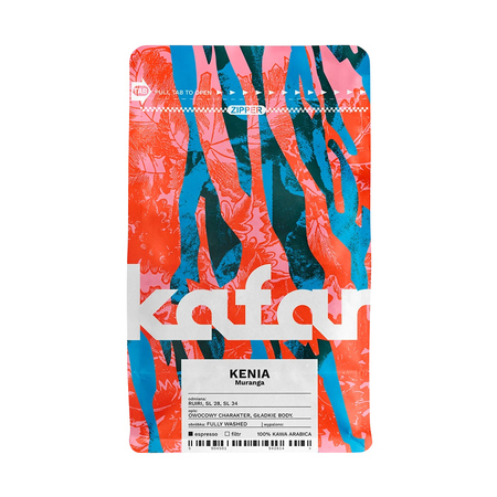 Kafar - kawa ziarnista Kenia Muranga Fully Washed Espresso 250 g