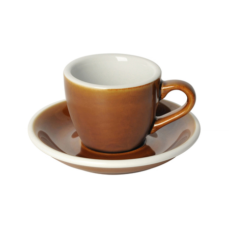 Loveramics Egg - Filiżanka i spodek Espresso 80 ml - Caramel