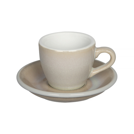 Loveramics Egg - Filiżanka i spodek Espresso 80 ml - Ivory