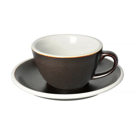 Loveramics Egg - Filiżanka i spodek Flat White 150 ml - Gunpowder