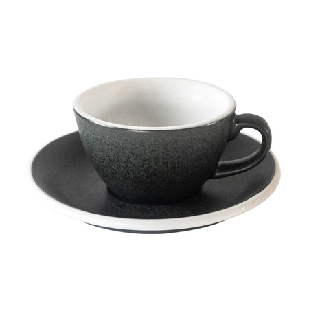 Loveramics Egg - Filiżanka i spodek Flat White 150ml - Anthracite