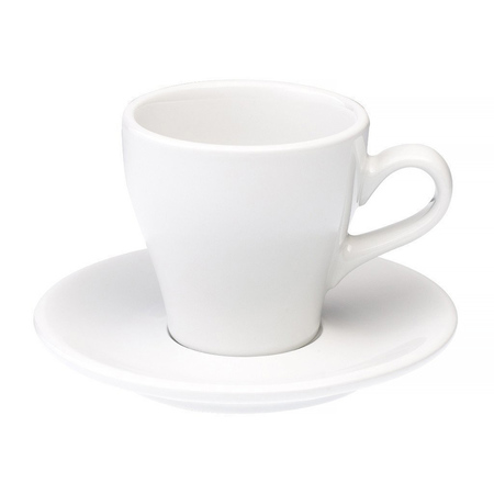 Loveramics Tulip - Filiżanka i spodek Cappuccino 180 ml - White