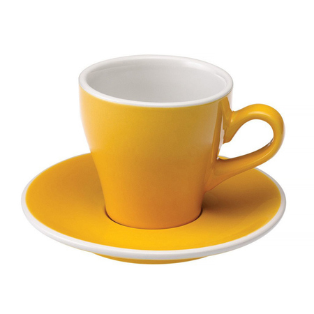 Loveramics Tulip - Filiżanka i spodek Cappuccino 180 ml - Yellow