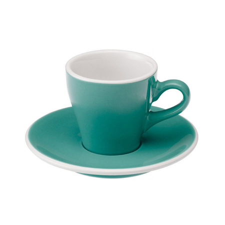 Loveramics Tulip - Filiżanka i spodek Espresso 80 ml - Teal