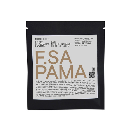 Nomad Coffee - kawa w saszetkach Salwador Pacamara - 1 saszetka 13 g