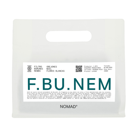 Nomad Coffee - kawa ziarnista Burundi Kayanza Nemba Washed Filter 250 g