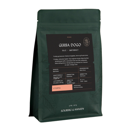 Solberg & Hansen - kawa ziarnista Etiopia Guji Gerba Dogo Natural Filter 250 g
