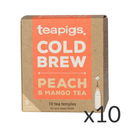 teapigs Peach & Mango - Cold Brew 10 piramidek - zestaw 10 sztuk