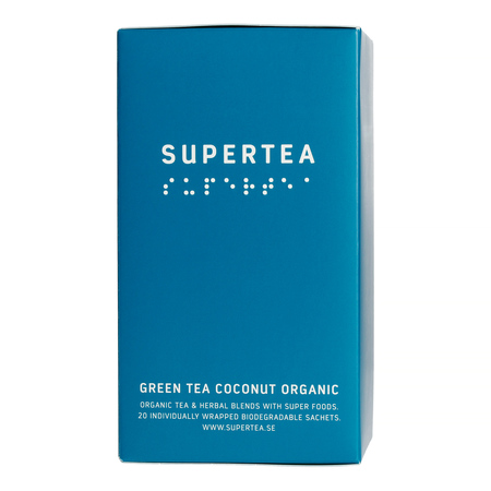 Teministeriet - herbata zielona Supertea Green Tea Coconut EKO 20 saszetek