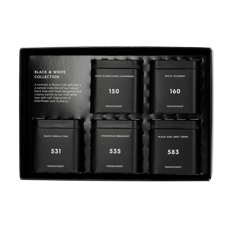 Teministeriet - Zestaw Black & White Collection - Herbata sypana 120g