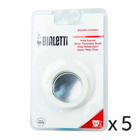 Uszczelki do kawiarek aluminiowych Bialetti 3-4tz (zestaw 5 sztuk)