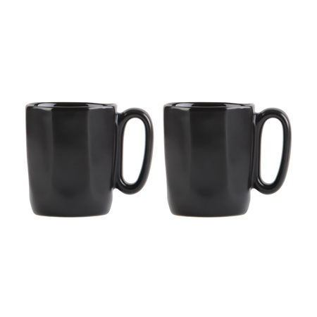 Vialli Design - Fuori zestaw dwóch filiżanek ceramicznych do espresso czarne 80ml