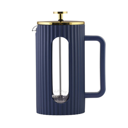 Vialli Design - Livio French Press indygo / złoty 1l