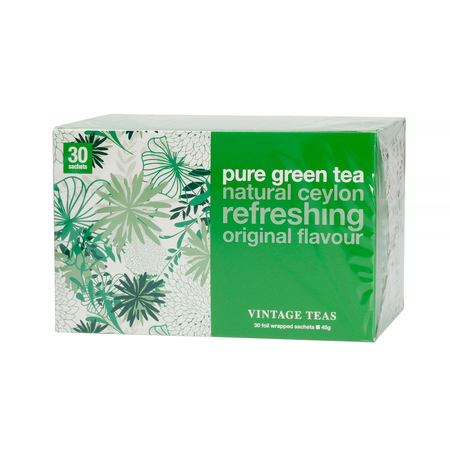 Vintage Teas - herbata zielona Pure Green Tea 30 saszetek