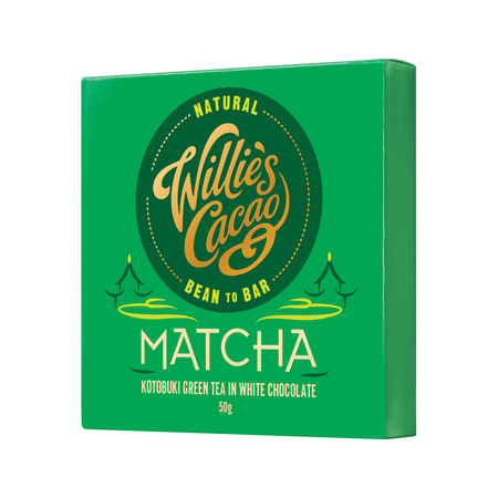 Willie's Cacao - Czekolada - Matcha, white chocolate with Kotobuki Green Tea 50 gr
