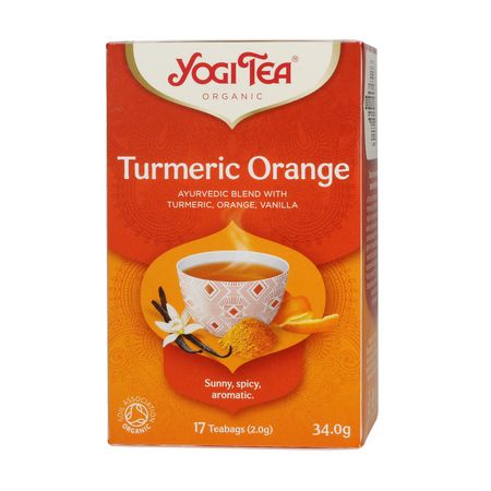 Yogi Tea - herbata ziołowa Turmeric Orange EKO 17 saszetek