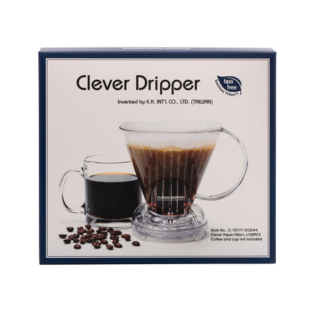 Clever Dripper - Zaparzacz L 500ml granatowy + 100 filtrów - obrazek 2