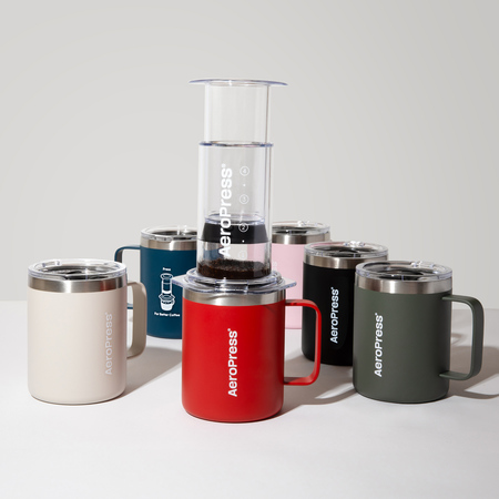 AeroPress - Travel Coffee Mug - Kubek termiczny czerwony 350ml - obrazek 3