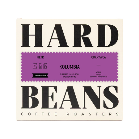 Hard Beans - kawa ziarnista Kolumbia El Recreo Papayo Rojo Taza Platino #2 Filter 250 g